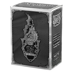 Dragon Shield Matte Art Sleeves - 25th Anniversary (Silver) Box of 100